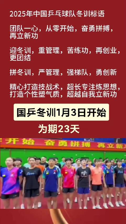 国乒冬训结束后的复苏与备战，时间节点与后续展望